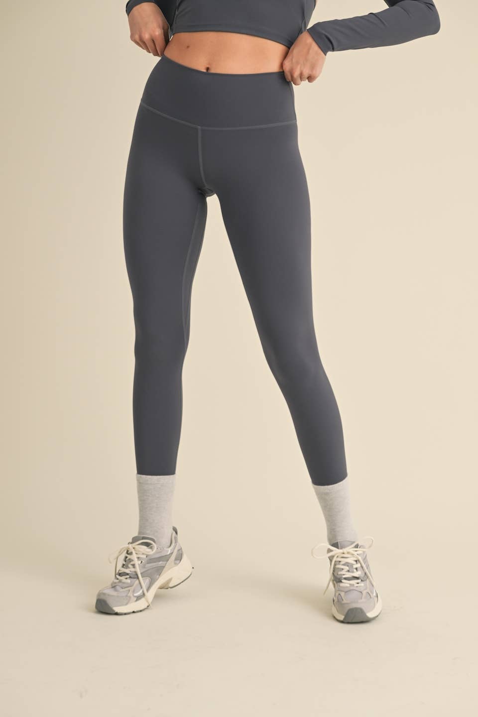 Aligned Performance High-Rise Leggings- Ash Blue