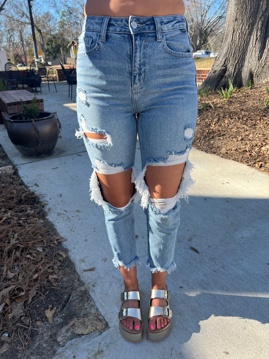 Crossroads Distressed Jeans