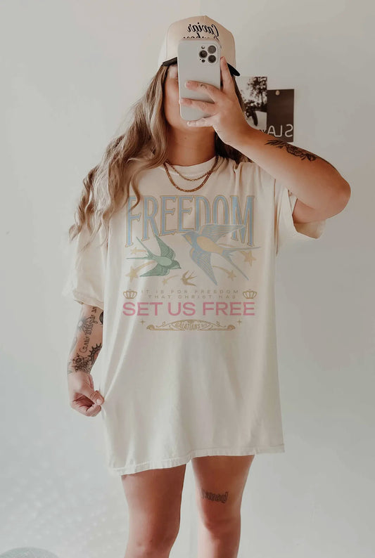 Freedom Set Us Free Oversized T-shirt