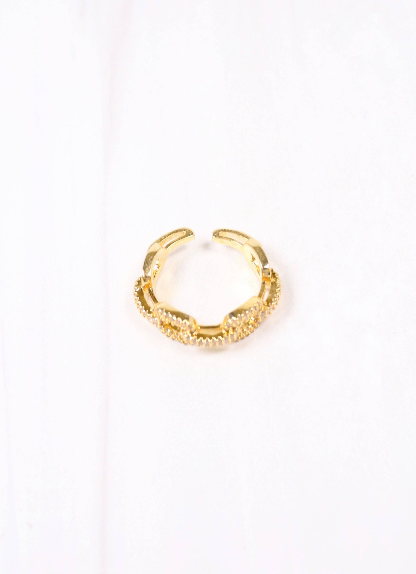 Forbe CZ Link Ring GOLD: Default