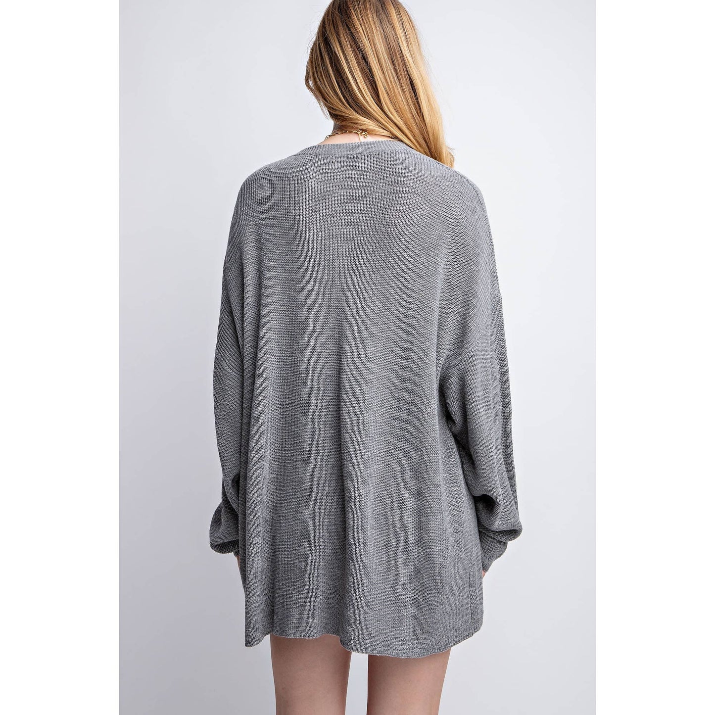 Cozy Nights Sweater Set- Grey